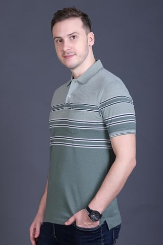 Image of GODFREY Polo T Shirt for Man with Pocket - Half T Shirt for Men Cotton