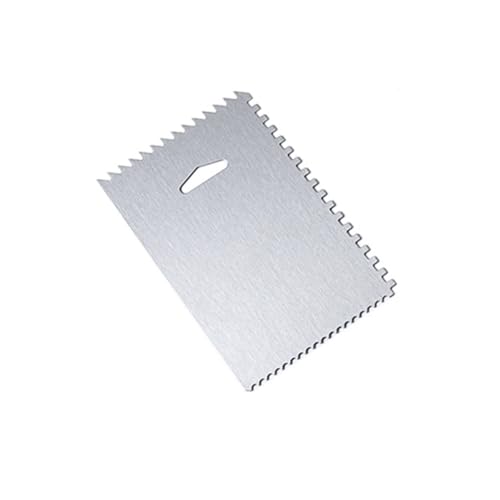 KICHOUSE 4pcs Cake Decorating Tools Easy Cleaning Aluminum Baking Supplies Ideal Cake Making Scraper Set