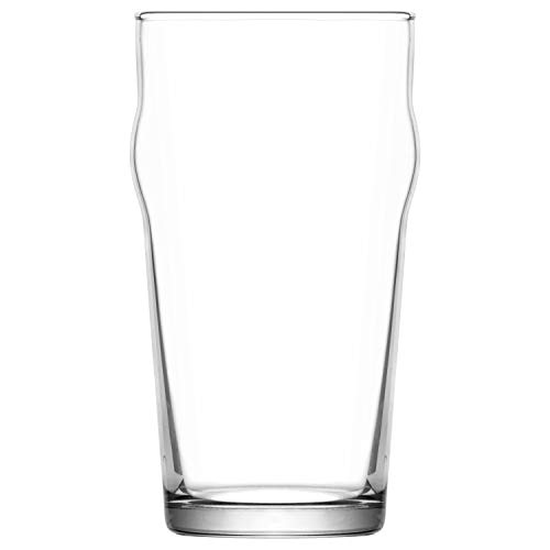 LAV Pint Glasses 6-Piece, 19 Oz Beer Glass Set with Traditional British Pub Design, Durable Craft Beer Ale Drinking Glasses Set of 6, Lead-Free & Easy Stacking