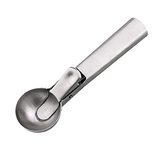 Stainless Steel Spoon Kitchen Ice Cream Scoop Mashed Watermelon Potatoes Jelly Frozen Yogurt Cookies Scoop Kitchen Accessories - Thumbnail 4