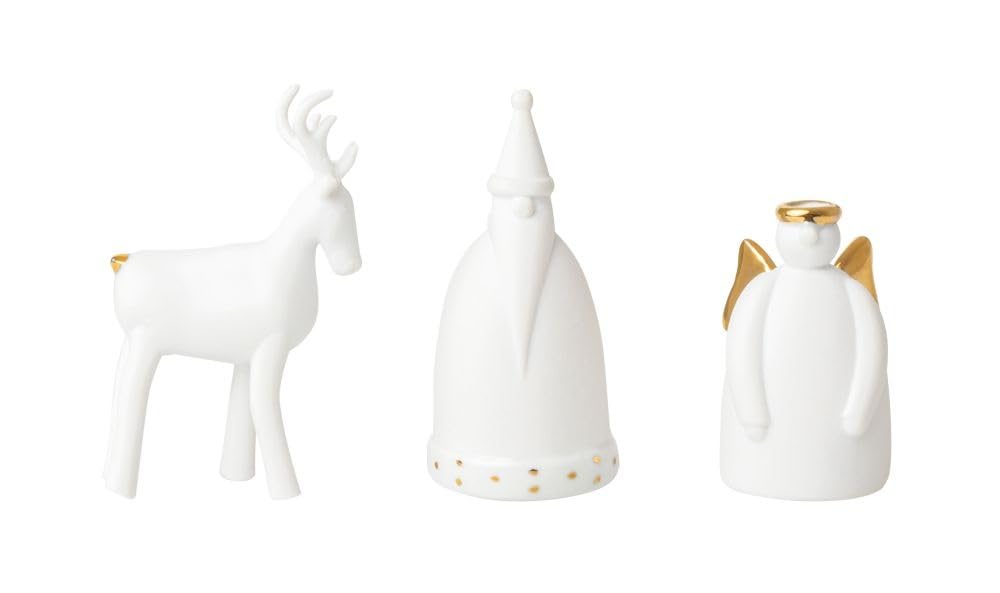 Räder Porcelain White Christmas Figures Set