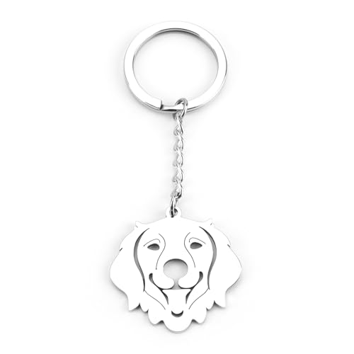 MUCOOS Haustier Hund Schlüsselanhänger - Personalisiert, Auto, Damen, Glücksbringer