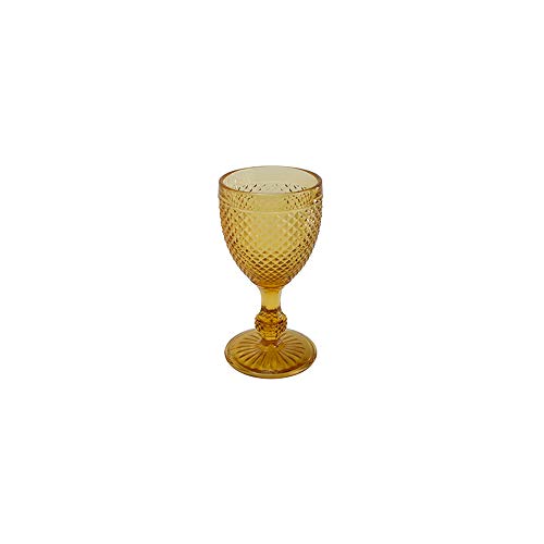 Jogo de Taças para Vinho Quadrifoglio Bico de Jaca Âmbar 150 ml - 6 peças