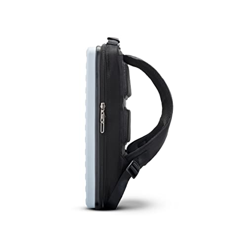 Image of THE ASSEMBLY Hard-Sided Cabin 4 Wheel Luggage (55Cm)-Polycarbonate Laptop Spinner Trolley Bag With Tsa Lock For Flight Travel-Grey White