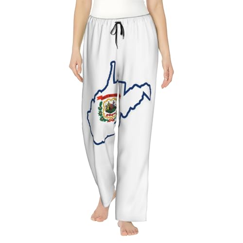 Pantalon de pyjama respirant et fluide imprimé Virginie-Occidentale