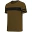 Brown - 3 Striped Short Sleeve