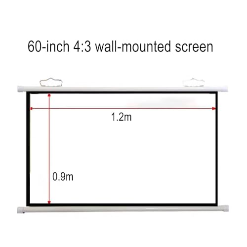 Pantalla manual portátil de proyección 60" 4:3 miniatura 2
