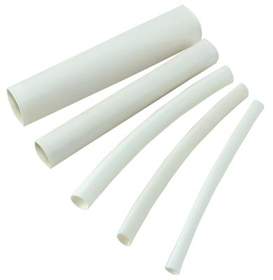 HST-187W 0.19-0.09 in. White Heat Shrink Tubing - Pack of 5