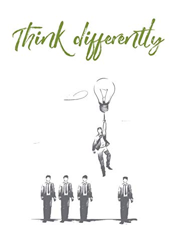 Affiche en métal Think Differently format A4 poster motivation