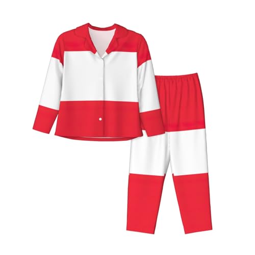 Ensemble pyjama femme motif autrichien idée cadeau nuit et détente originale