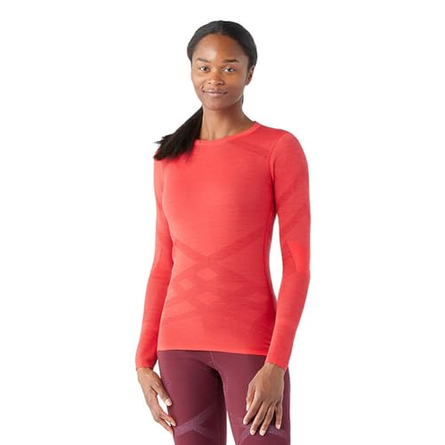 Smartwool Women's Intraknit Thermal Merino Base Layer Crew, Breathable Merino Wool Long Sleeve Shirt