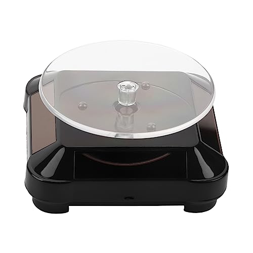 ZenithAur Présentoir à Bijoux Rotatif, Organisateur de Plateau tournant à 360 degrés pour Montres et Cigarettes (Noir)