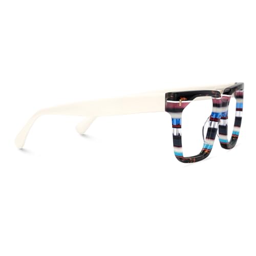 Image of Zeelool Stylish Rectangle Blue Light Blocking Glasses for women /Men TV Phone Computer Gaming Glasses Laguer ZJGA872500-03 Multicolor