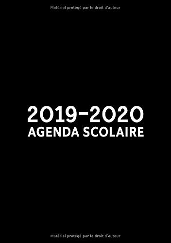 2019-2020 : agenda scolaire: Du 1er septembre 2019 au 31 août 2020 : aperçu hebdomadaire et mensuel, journal, planificateur & organiseur : motif noir simple 9986 2019-2020 : agenda scolaire: Du 1er septembre 2019 au 31 août 2020 : aperçu hebdomadaire et mensuel, journal, planificateur & organiseur : motif noir simple 9986