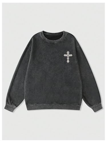 SOLY HUX Men's Grunge Y2k Sweatshirts Pullover Drop Shoulder Long Sleeve Graphic Tops Streetwear2