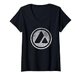Photo Gallery logo vintage avalanche avax crypto distressed maglietta con collo a v Photo Gallery logo vintage avalanche avax crypto distressed maglietta con collo a v