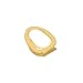 iRockBling Gold-Tone Hip Hop Single Tooth Open Face Design Grillz Grill
