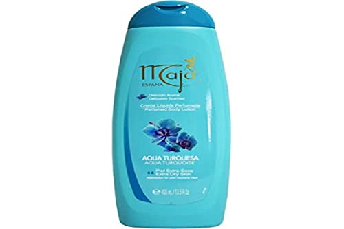 Talcos Y Desodorantes, Drugstore Maja Perfumed Aqua Turqueza Body Lotion Extra Dry Skin 13.5 oz. Aqua Turquoise