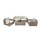 Green Spirit Gartenlounge Trinidad Polyrattan Beige