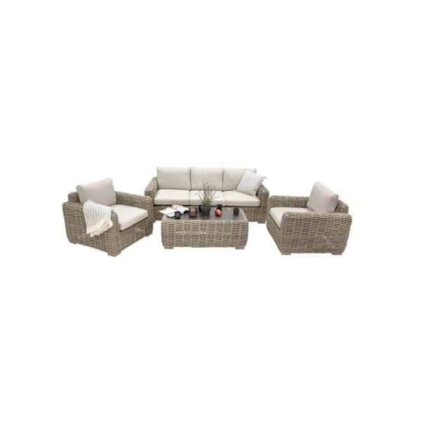 Green Spirit Gartenlounge Trinidad Polyrattan Beige