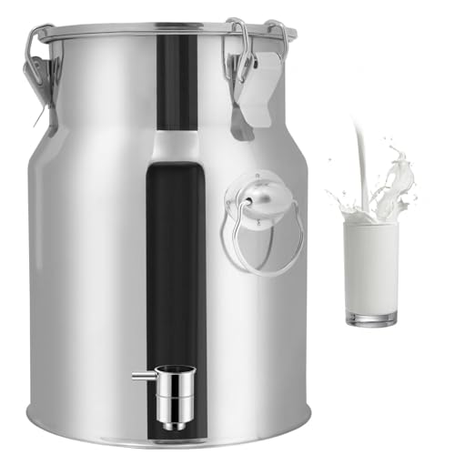 Bidon Avec Robinet 30l Inox,Bidon Alimentaire De Transport De Lait De Ferme Bidon De Baratte,Capacity-24L
