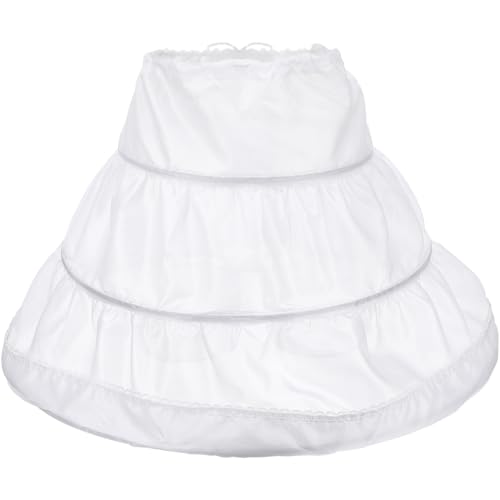 Crinoline blanche iplusmile à 3 arceaux pour structurer et gonfler les robes de princesse