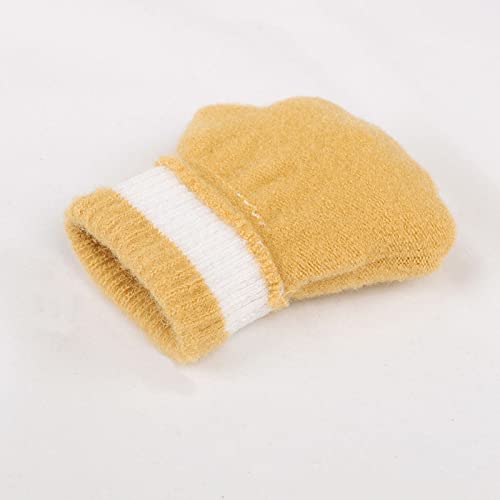Image of Holiberty Cute Baby Kids Winter Fingerless Gloves Toddler Boys Girls Cartoon Christmas Elk Knit Mittens Warm Snow Gloves 2-8Y