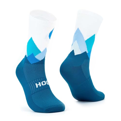HOOF - Calcetines de Deporte para Ciclismo Ultraligeros - Transpirables y Cómodos - Material Técnico Vaporfeel - Calcetines Antiampollas Unisex - Landscapes Antarctic Coastline - Talla 44-47