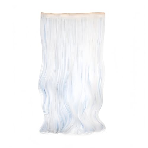 Image of furina Focalors wig for genshin Detachable Hairpieces Hair white and blue Wig With Wig cap