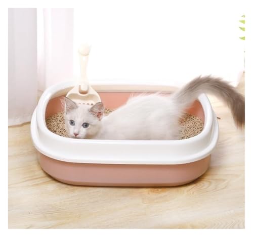 Caja para arena de gato pequeña abierta con pala gris miniatura 7