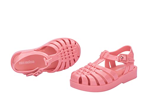 Image of mini melissa Possession Jelly Fisherman Sandal for Toddler and Kids | Iconic Fisherman Jelly Sandal for Toddlers & Girls, Adjustable Buckle, Waterproof, Bubblegum Scent, Play & Dress Shoes
