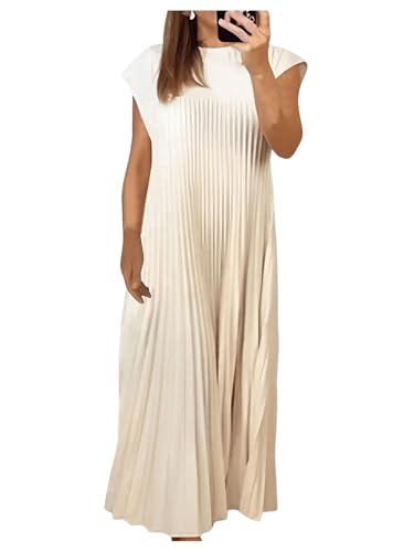 Amazon.com: GORGLITTER Women's Pleated Flowy Chiffon Church Dresses Elegant Summer Short Sleeve Wedding Guest Maxi Dress Outfits Apricot Small : Clothing, Shoes & Jewelry Amazon.com: GORGLITTER Women's Pleated Flowy Chiffon Church Dresses Elegant Summer Short Sleeve Wedding Guest Maxi Dress Outfits Apricot Small : Clothing, Shoes & Jewelry