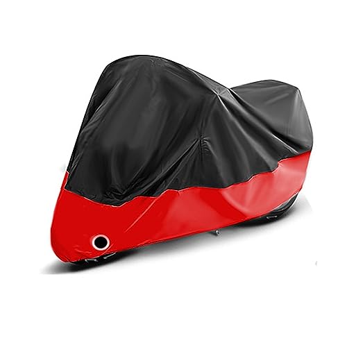 Telo Personalizzazione 190T Coprimoto per Benelli TRK 502X TRK 502 X TRK502X Interno Esterno Impermeabile Resistente a Polvere/Vento/Antigraffio/anti UV Accessori,BlackRed