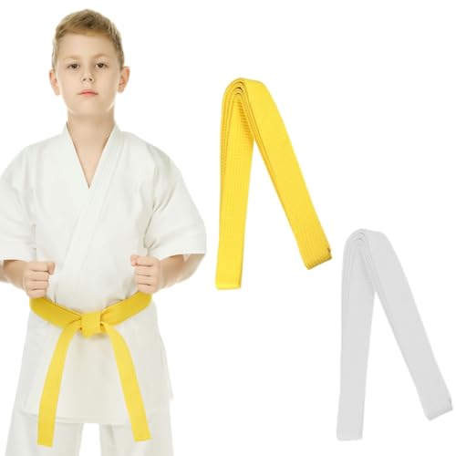 2 piezas 180cm judo karate deportes artes marciales cinturón taekwondo profesional aikido, cinturón profesional de taekwondo y aikido, gruesa Cinturón de artes marciales para niños