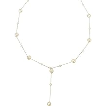 Pearl Choker Necklace for Women,14k Gold Plated Titanium Steel Adjustable Boho Beach Layered Pearl Beaed Necklace Earrings Jewelry Set for Bride Bridesmaid Wedding Gifts