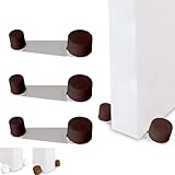 Topes para puertas suelo 4unds - tope puertas suelo - tope puerta - retenedor puerta giratorio - topes puertas suelo adhesivos - sujeta puertas suelo
