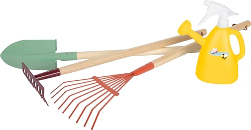 Small Foot Gartenwerkzeug-Set mit Gießkanne „Tiny Garden“, Gartenset mit 2-in-1 Gießkanne und robusten Werkzeugen, für Kinder ab 3 Jahren, 12663 Small Foot Gartenwerkzeug-Set mit Gießkanne „Tiny Garden“, Gartenset mit 2-in-1 Gießkanne und robusten Werkzeugen, für Kinder ab 3 Jahren, 12663