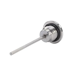 WYHJIUY Motorrad Ölmessstab Ölthermometer Edelstahl