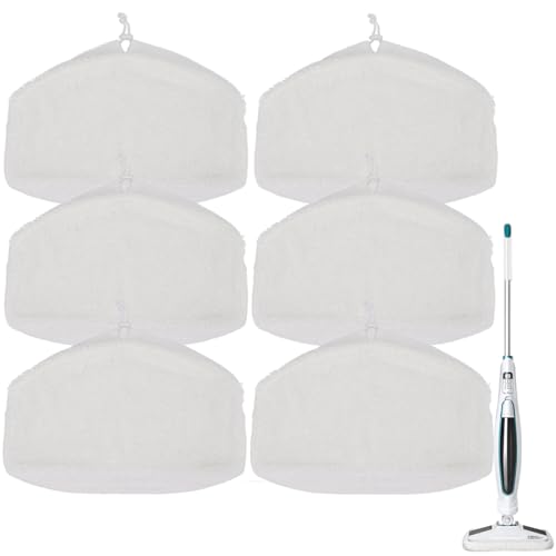 Image of Sgizoku SMP01 Replacement Mop Pads for for Kenmore SM2060 S200 Series Steam Mop - Reusable Washable Steam Microfiber Cloth Accessories - 6 Pack