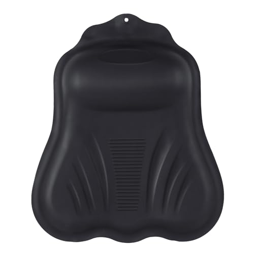 Goowin Bath Pillows for Tub, New Generation Skin-Friendly Silicone Bath Pillow, Luxury Bathtub Pillow for Head and Neck, Powerful Suction Tub Pillow for Bathtub with Inflatable Airbag (Black