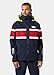 Helly-Hansen Salt Original Jacket - Men's Sailing Coat Flag Stripe, Waterproof HELLY TECH, Reflective Hood, 597 Navy - XL