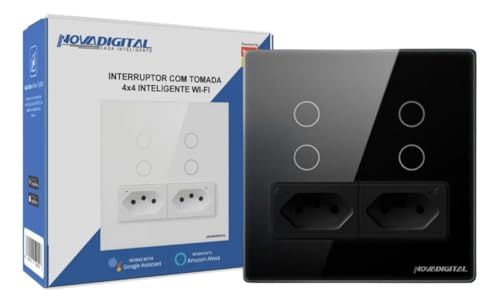 Interruptor Inteligente Wifi Novadigital 4 Teclas Botões Touch 2 ...