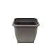 greemotion Pflanzkübel Pia Anthrazit-Grau - Blumentopf 28x28cm - 9L Blumenkübel eckig - Übertopf UV-beständiger Kunststoff - Pflanztopf frostsicher - Pflanzgefäß mit Bodenlöchern - Pflanzen-Zubehör