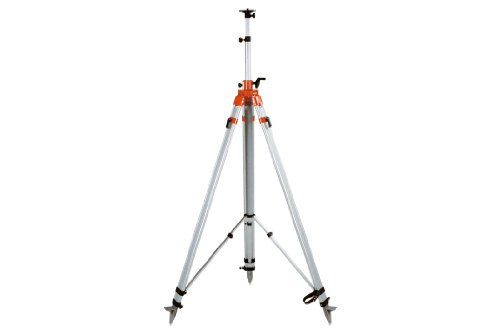NEDO® schweres Kurbelstativ – 1,77 m bis 4,00 m – Doppelteleskop-Stativ für Rotationslaser & Laserscanner