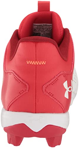 Under Armour 3025589 Men'S Leadoff Low Rubber Molded Baseball Cleat, (600) Red/White/Stadium Red thumb #2