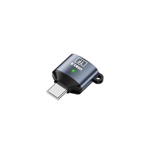 日本の中小企業 USB-A メモリカードリーダー TFカードリーダー USB2.0 microSD対応 スマホ PC タブレット対応 OTG対応 データ転送 写真 動画 高速 軽量 コンパクト ctf (1個, USB-C対応 TFカードリーダー(USB2.0))