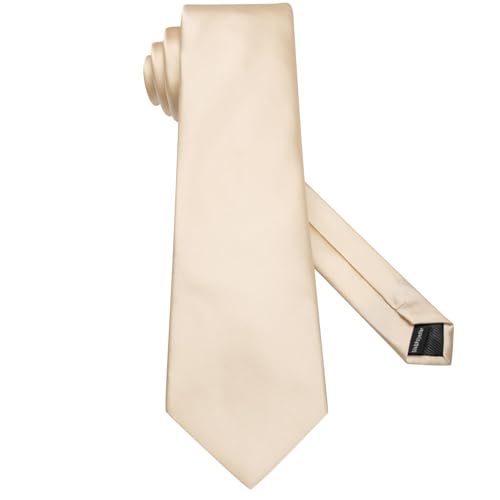 Image of Hi-Tie 5Pcs Mens Solid Color Silk Tie Satin Pretied Bowtie Lapel Pin for Men Handkerchief Cufflink Wedding Gift Box