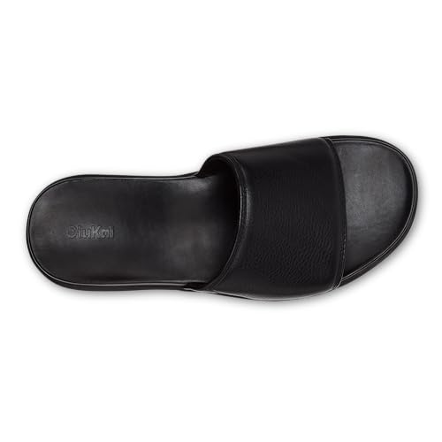 Image of OluKai Olali Slide Men's Leather Sandals, Comfortable Strap & Arch Support, Soft & Durable Material, All-Day Wear