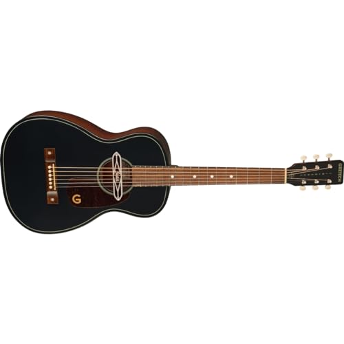 Gretsch JDPARLORDELTOTSPGBLKT Jim Dandy Deltoluxe Parlor 6-String Right-Handed Acoustic Guitar thumb #3