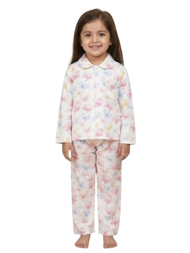 Image of The Mom Store Kids Cotton Night Suit for Boys and Girls | Breathable Night Dress for Kids Boys and Girls | Printed Nightsuit Pajama Set | Comfortable All-Season Sleepwear for Daily Use